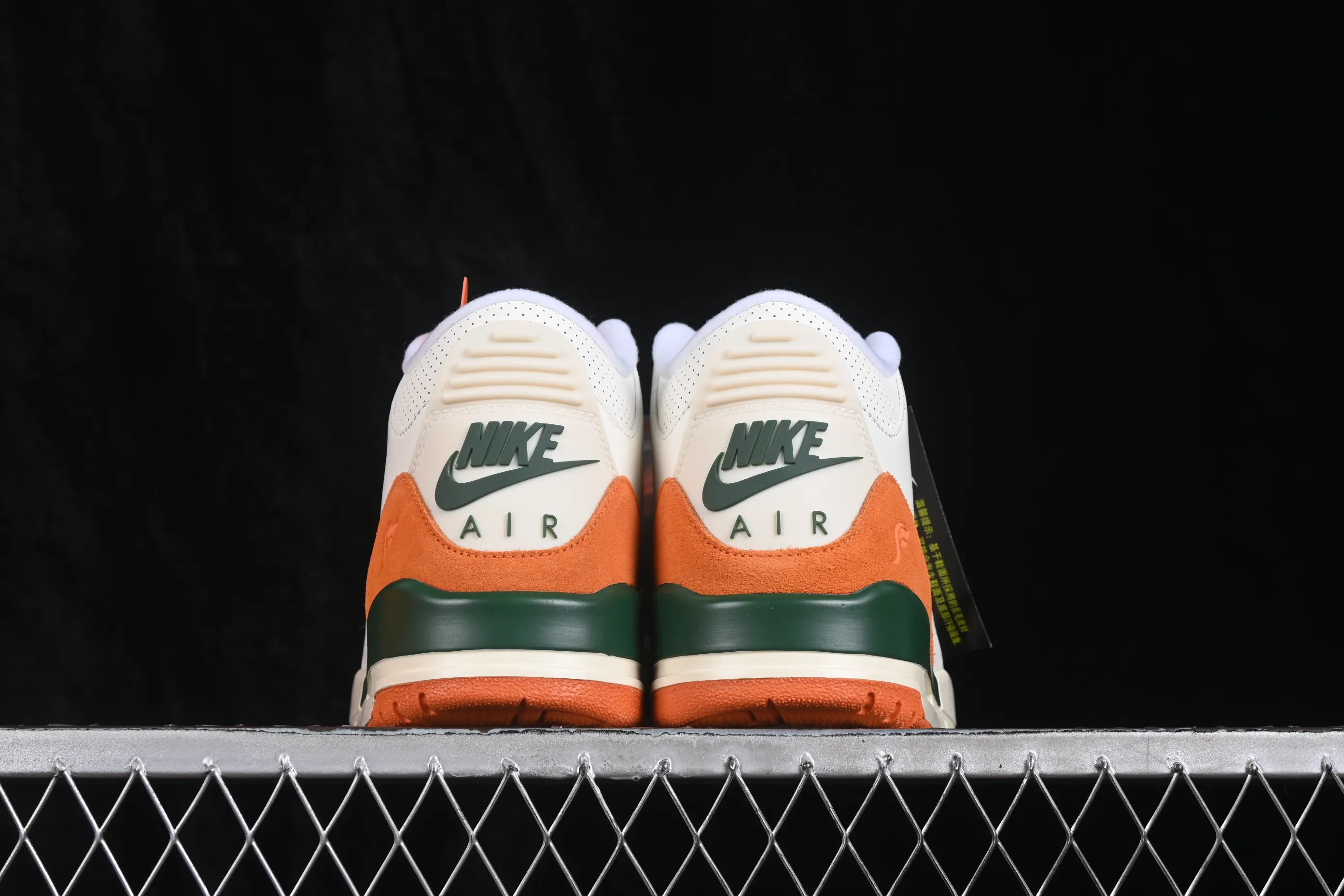 All categories Air Jordan Jordan series basketball shoes Air Jordan 3 GX foreign trade version Solefly x Air Jordan 3 Retro "Miami" AJ3 Joe 3 Miami joint white green orange IF4491-100